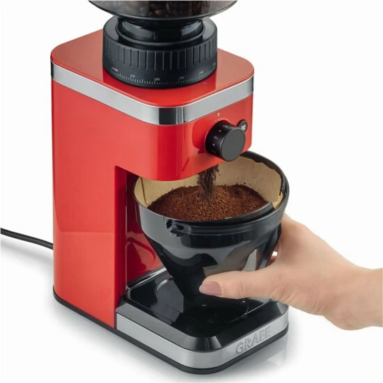 Bestpreis 🤩 GRAEF CM 503 Kaffemühle Rot, Farbe:Rot 🔥 – Bild 8