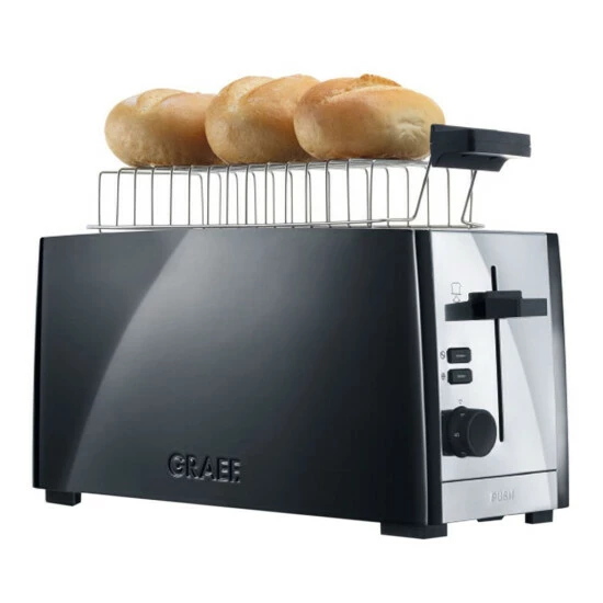 Billig 🧨 Graef TO102EU Toaster 2-fach Lang Schwarz 🧨 – Bild 2