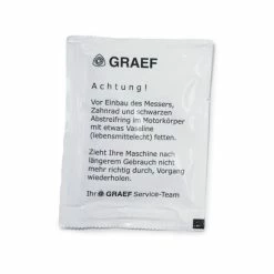 Neu 🌟 Graef 141842 Beutel/Tütchen Vaseline 5,5 G - Zum Regelmäßigen Einfetten Des Messers. (1 Stück) 🔔