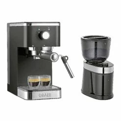 Schlussverkauf 🛒 GRAEF Kaffeesiebträgerautomat ES402EUSET Schwarz 🛒