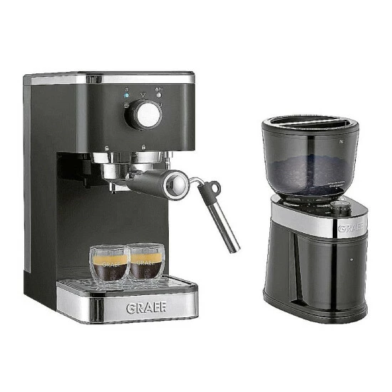 Schlussverkauf 🛒 GRAEF Kaffeesiebträgerautomat ES402EUSET Schwarz 🛒